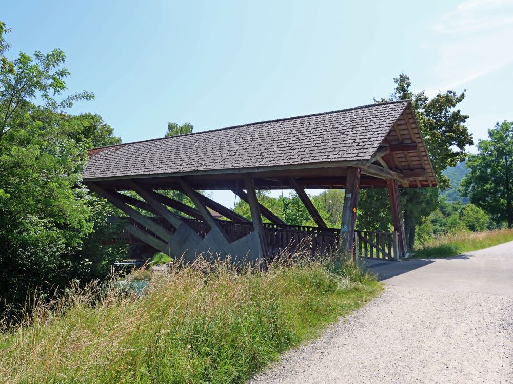 gedeckte Holzbrücke Eulachradweg
