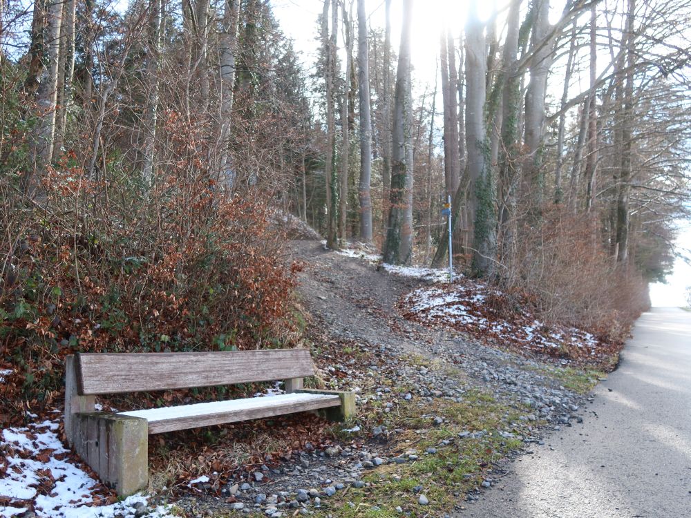 Abzweigung Wanderweg