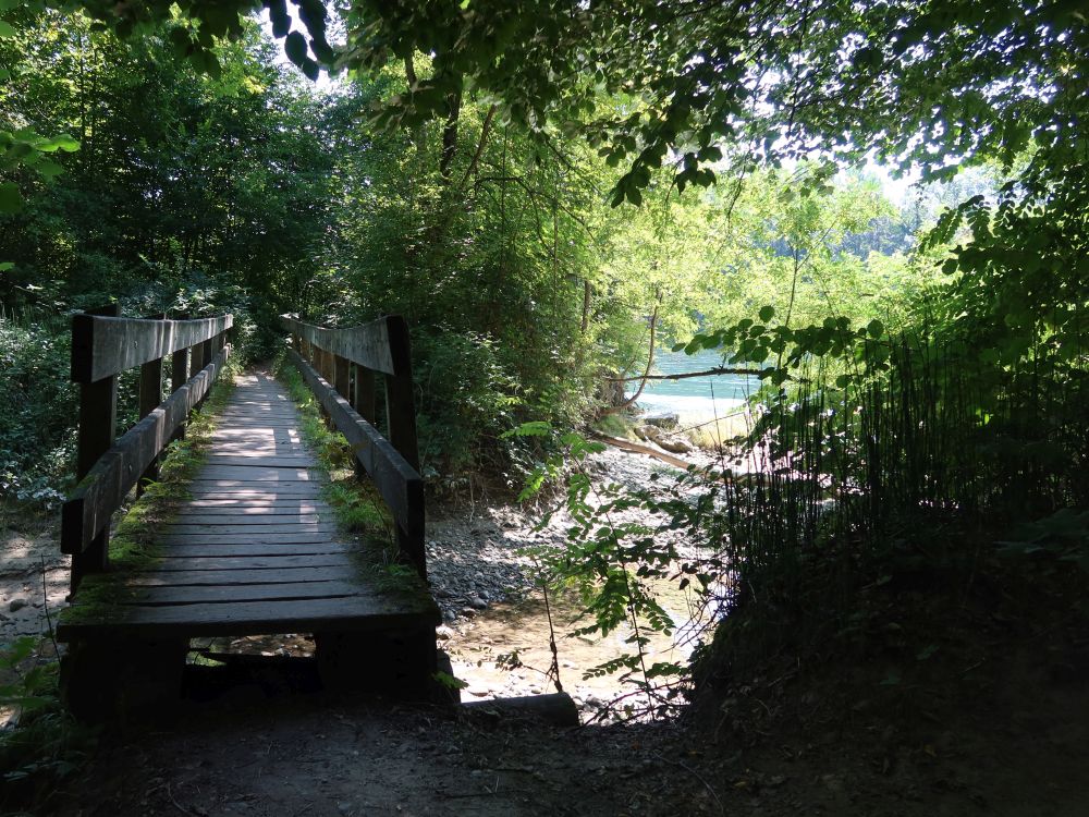 Steg zur grösseren Auschachen-Insel
