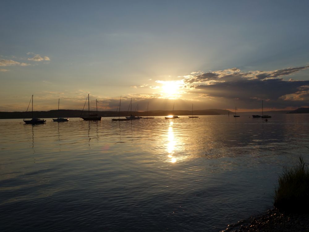 Sonnenuntergang am berlinger See