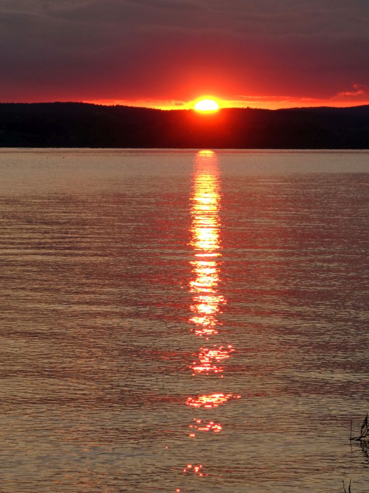 Sonnenuntergang am berlinger See
