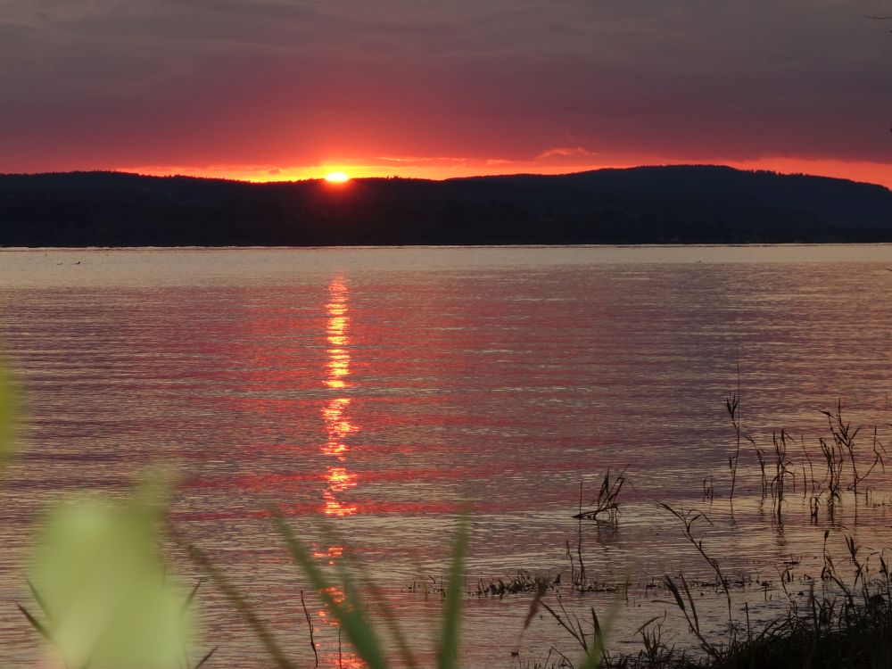 Sonnenuntergang am berlinger See