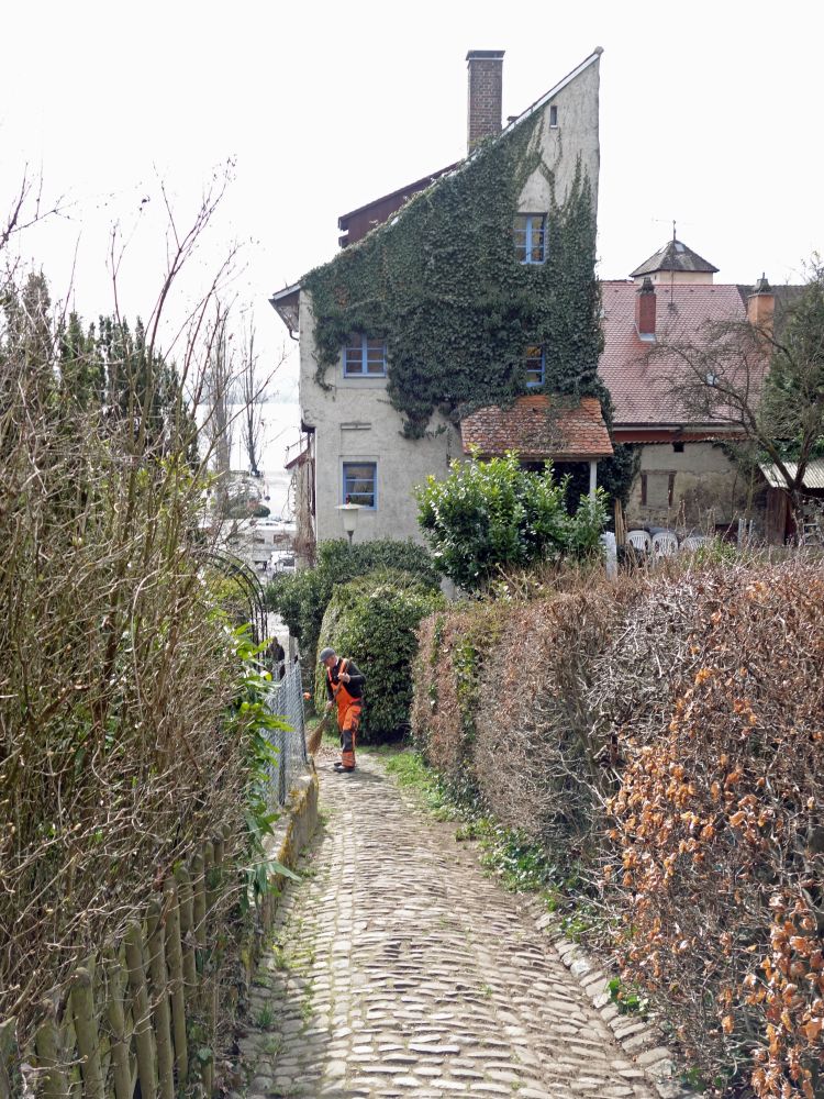 Gassenreinigung in Überlingen