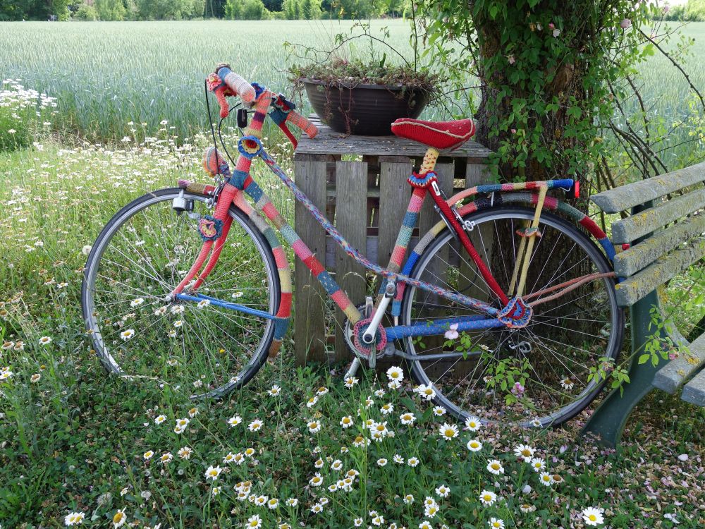 bestricktes Fahrrad