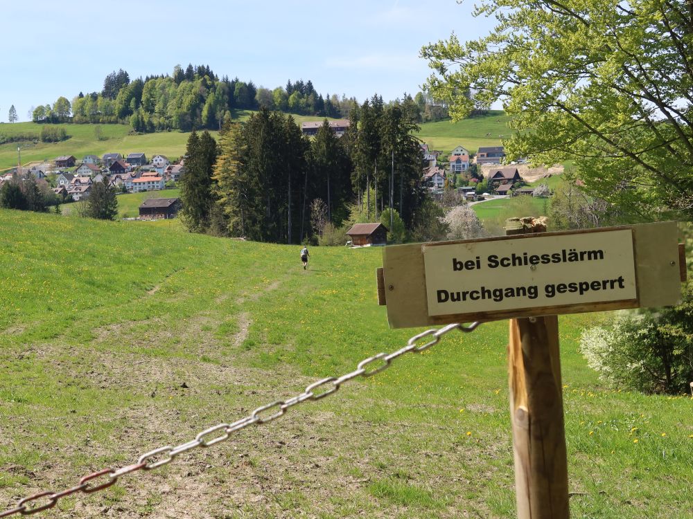 Sperrung bei Schiesslärm