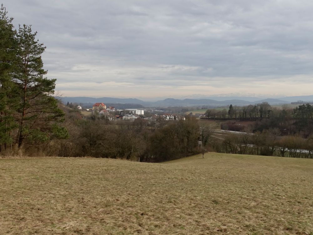 Blick auf Aach und Alpen