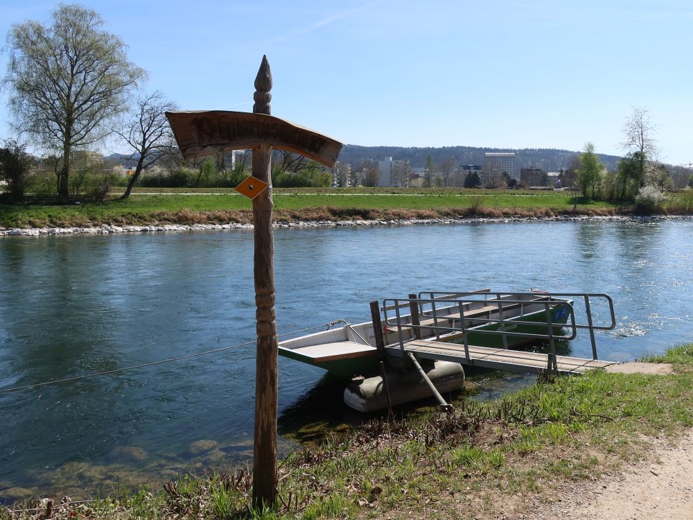 Bootssteg an der Limmat