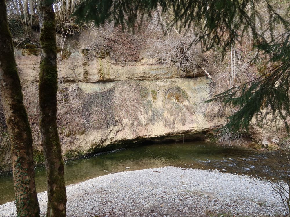 Felswand an der Glatt
