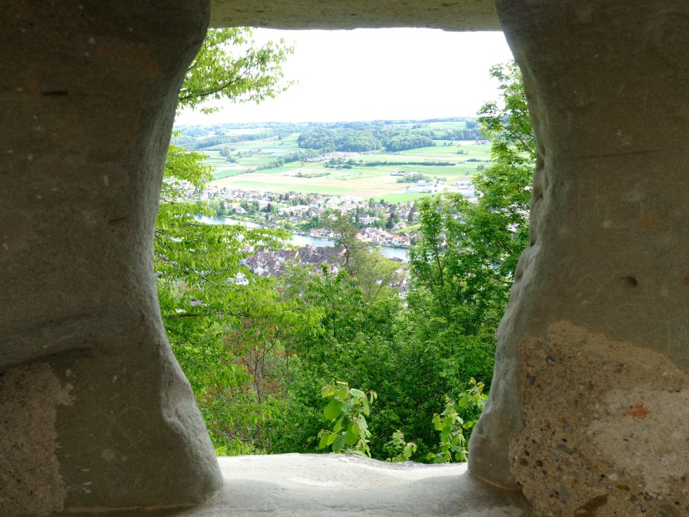 Blick durchs Mauerloch