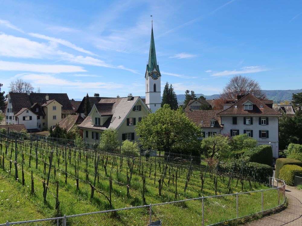 Weinberg und Kirche